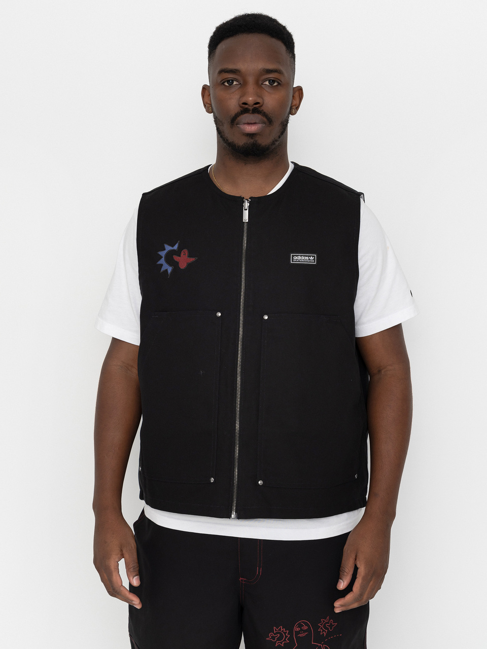 adidas Gonz Plaid Weste (black)