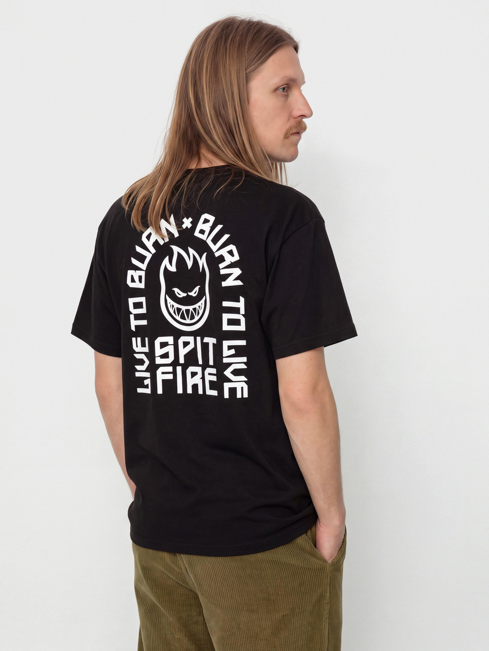 Spitfire Ltb Arch II T-Shirt (black w/white prints)