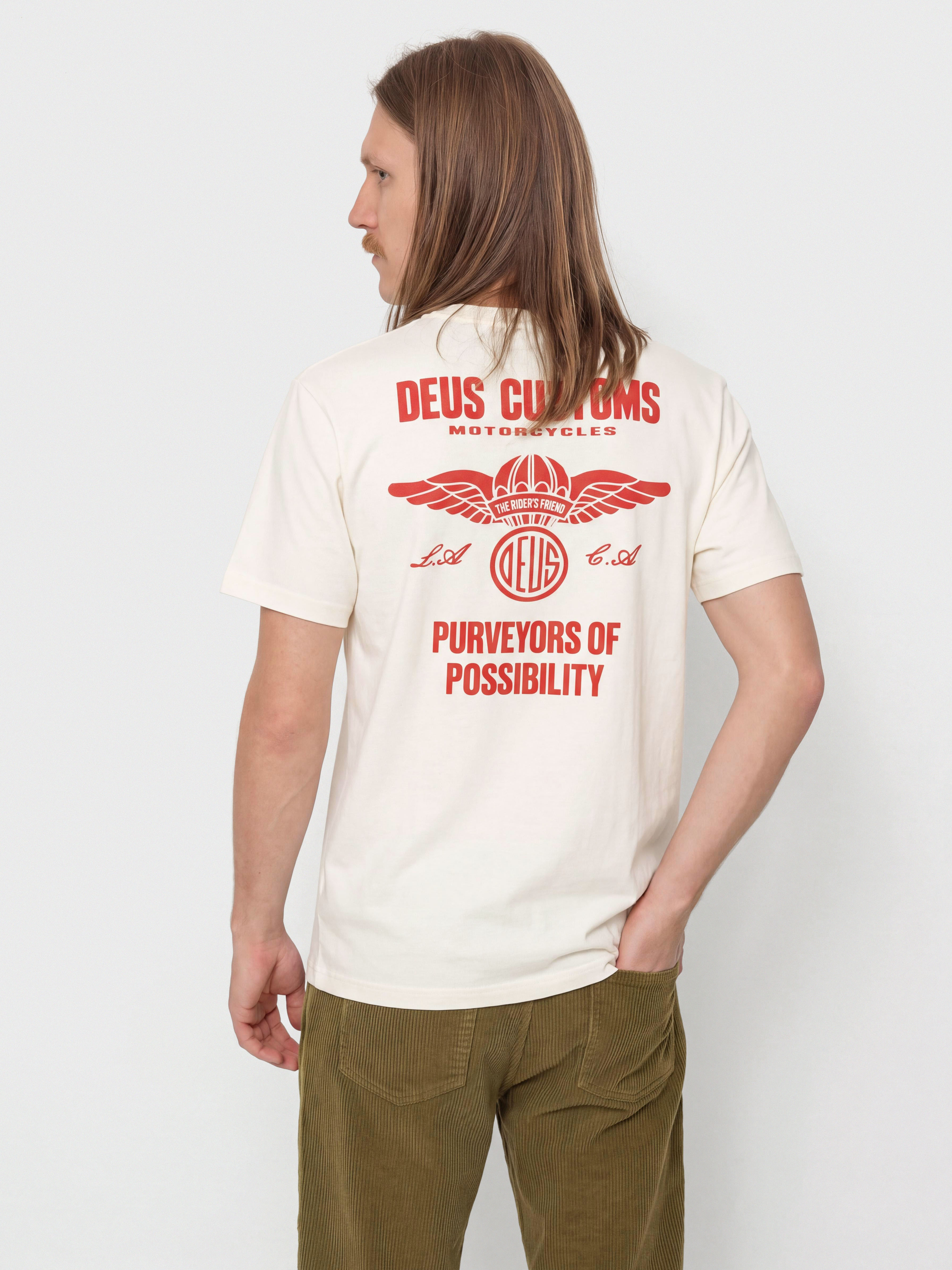 Deus Ex Machina Cutaway T-Shirt (vintage white)