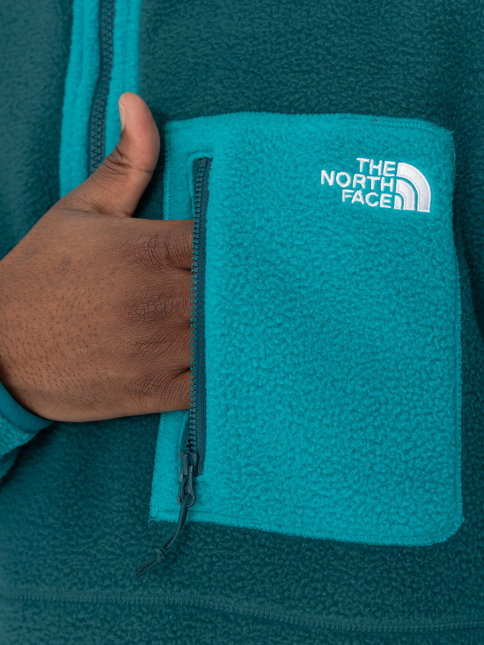 Herren The North Face Yumiori 1/4 Zip Fleece Jacke (pacific teal/restorativ)