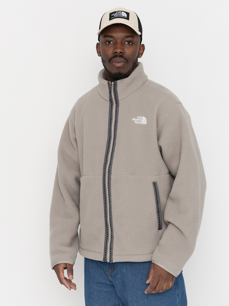 The North Face Fleeski Fleece Jacke (stone slab)