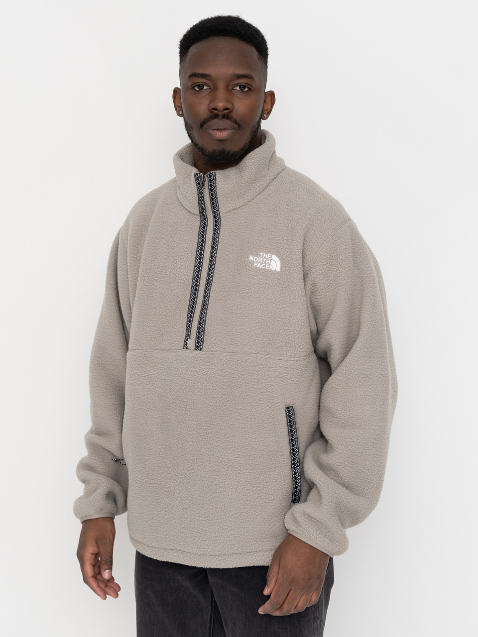 The North Face Fleeski 1/4 Zip Fleece  (stone slab)
