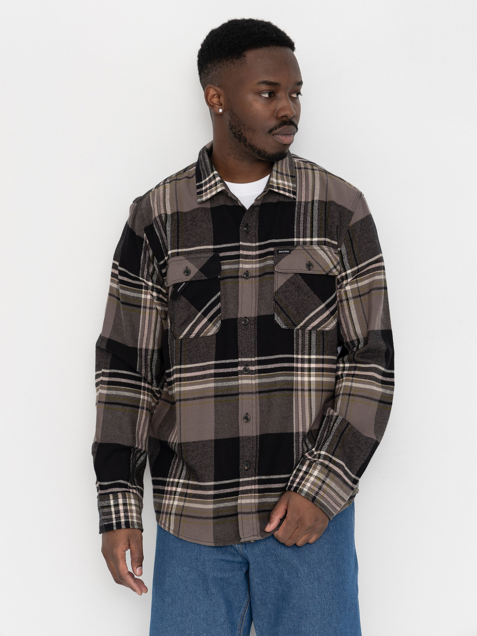 Brixton Shirt Bowery Flannel Ls (black/multi)