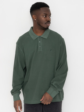 Carhartt WIP Longsleeve Waffle Rugby (dark scarab/garment dyed)