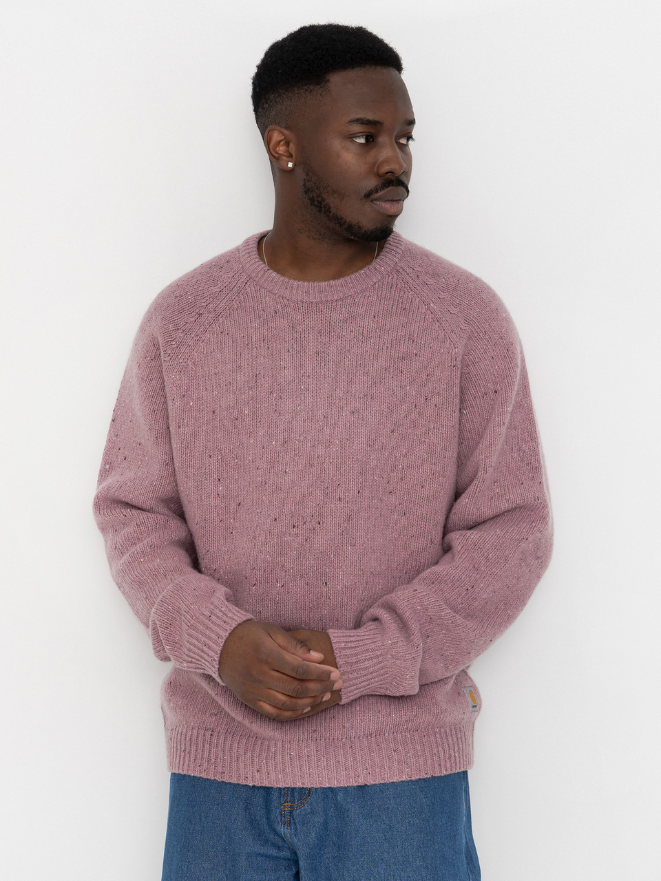Carhartt WIP Sweater Anglistic (speckled hortensia)