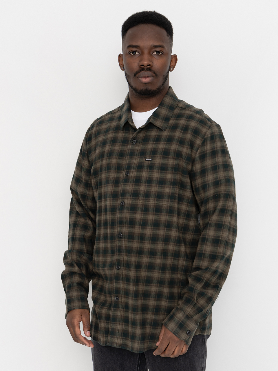 Volcom Hemd Caden Plaid Ls (wintermoss)