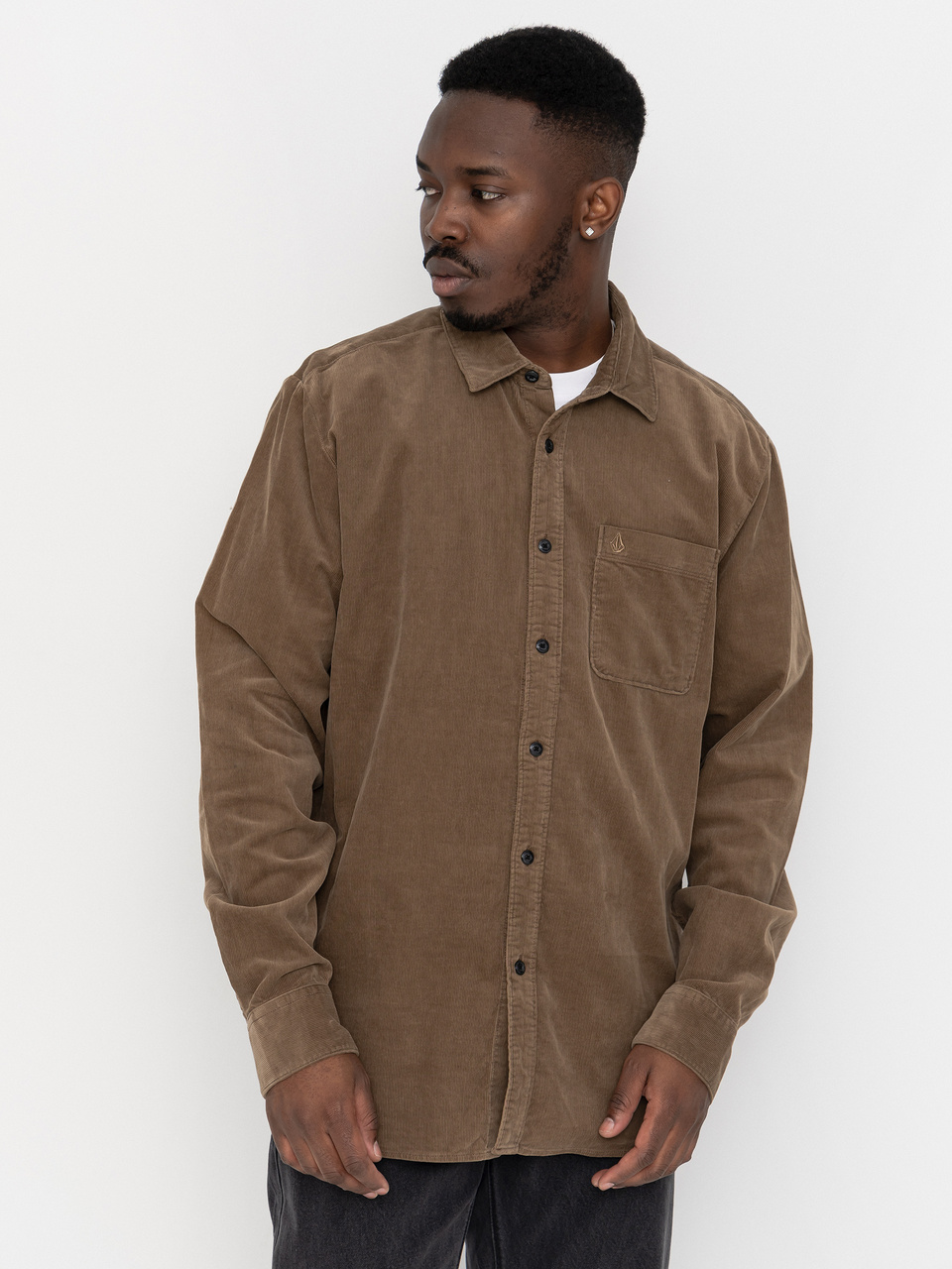 Volcom Shirt Zander Cord Ls (earth)