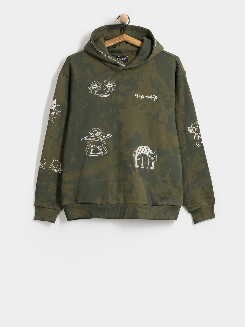 RipNDip Blonded HD Hoodie (forest camo)