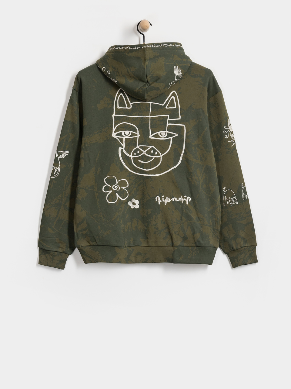 RipNDip Blonded HD Hoodie (forest camo)
