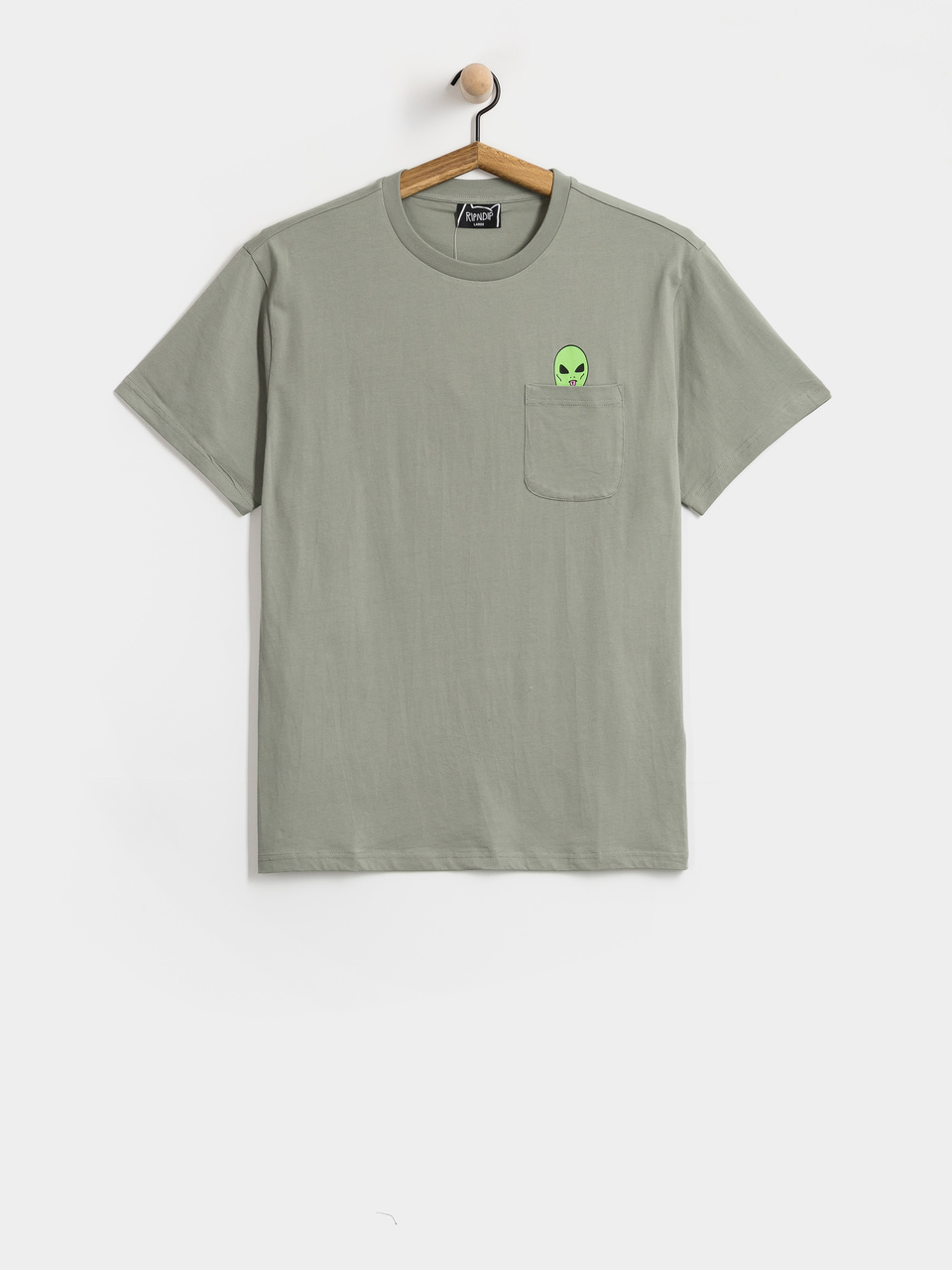 RipNDip T-Shirt Lord Alien Pocket (dusty sage)