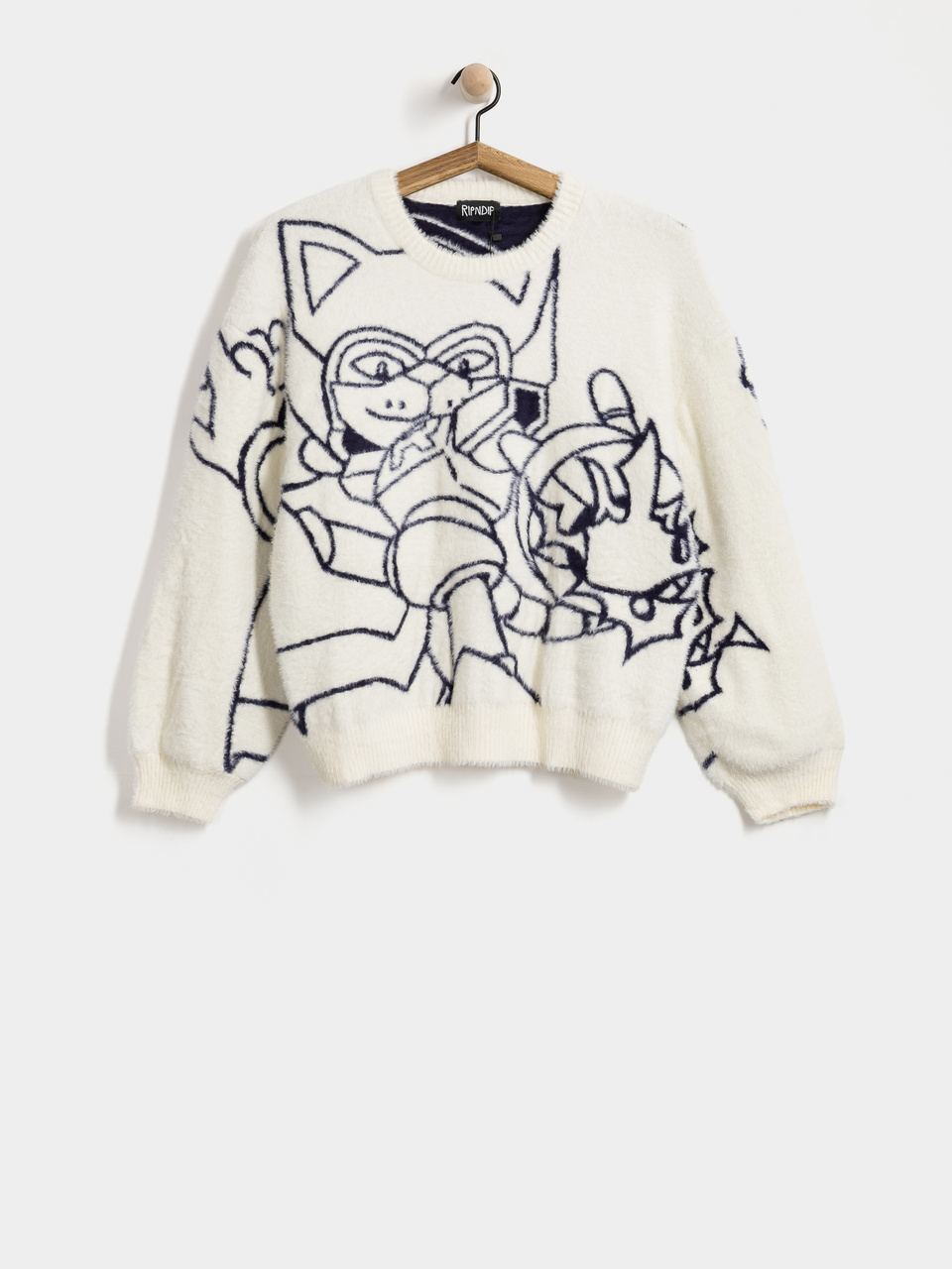 RipNDip Pulli Rokkunerm Mohair Sweater (bone)
