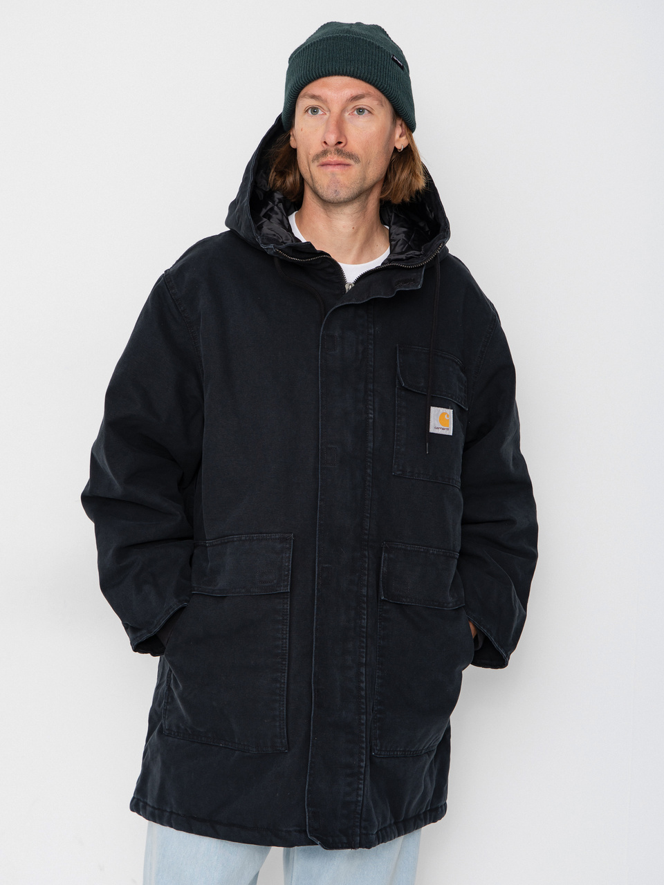 Carhartt WIP Jacket Boreal Parka (black/stone canvas)