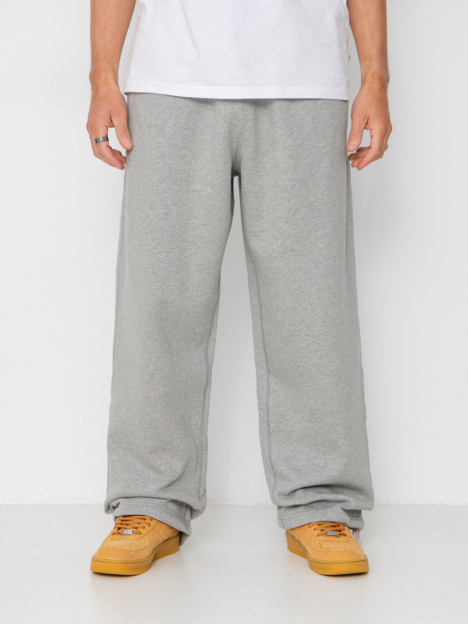 Nike SB Solo Swoosh Loose Pants (dk grey heather/lt smoke grey/white)