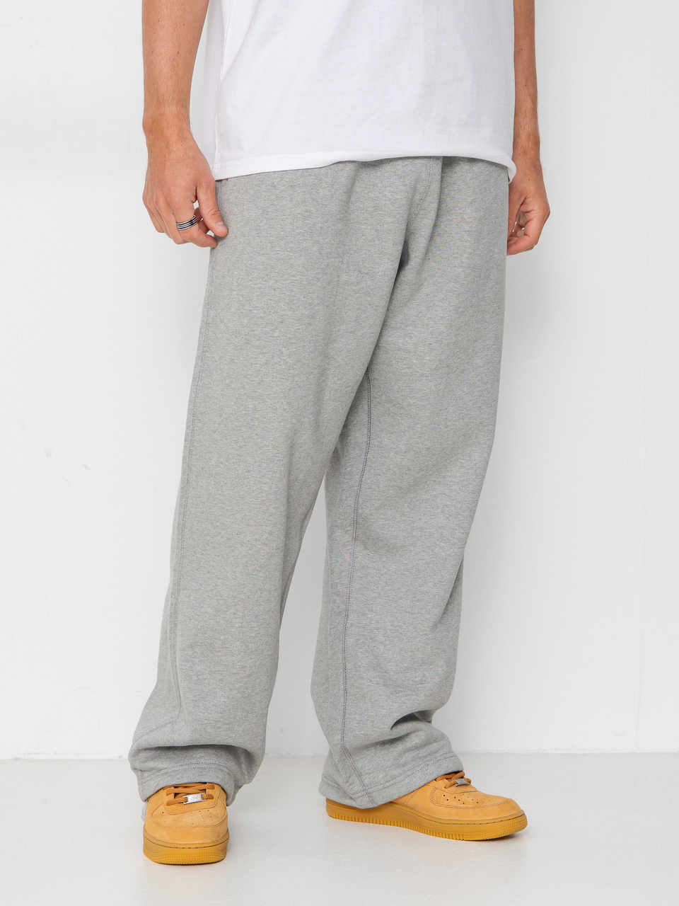 Nike SB Solo Swoosh Loose Pants (dk grey heather/lt smoke grey/white)