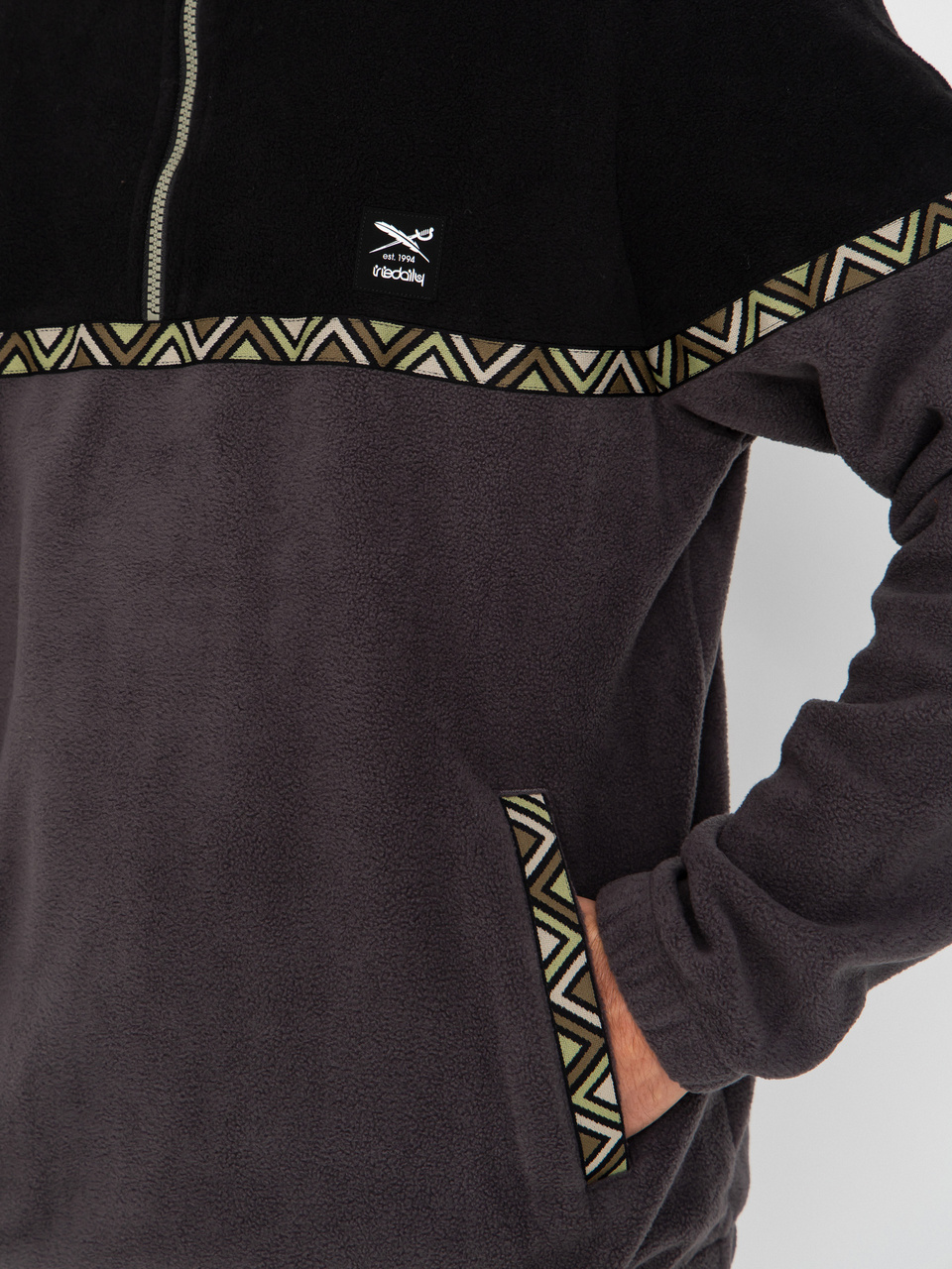 Mens Iriedaily Fleece  Monte Noe (coal)
