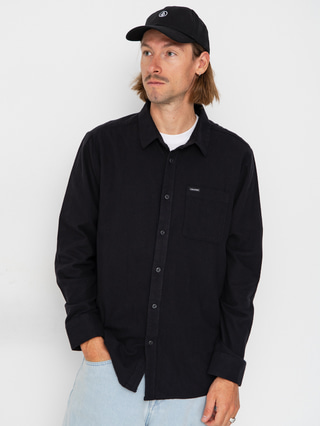Volcom Caden Solid Ls Shirt (antique black)