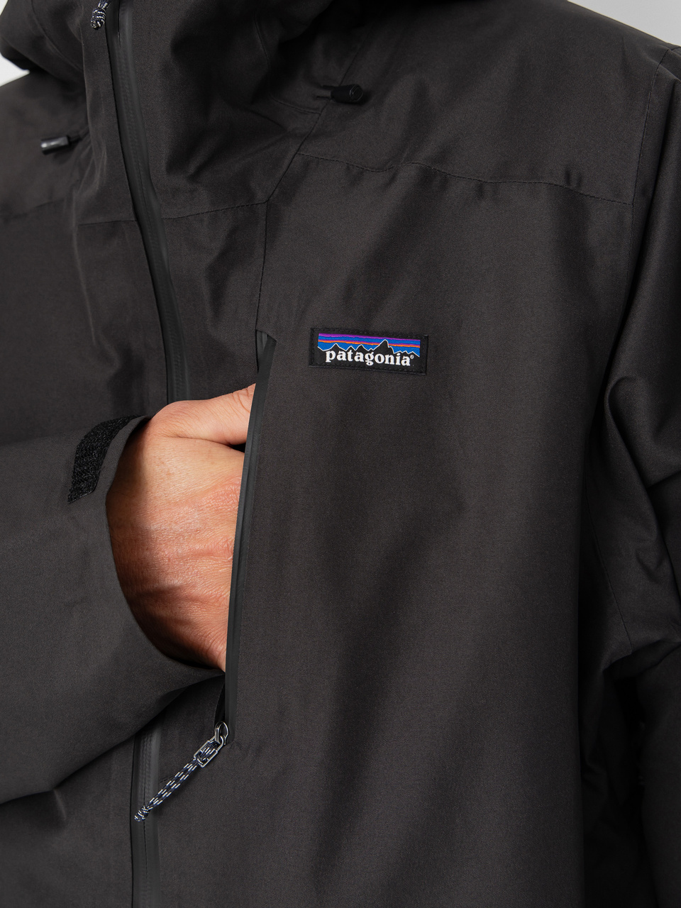 Herren Patagonia Insulated Powder Town Snowboard Jacke (black)