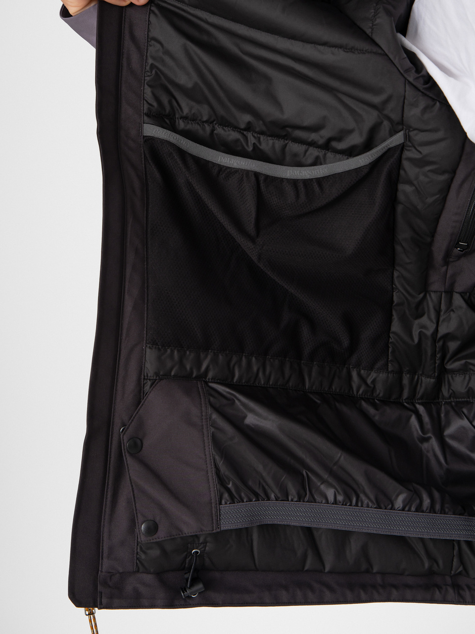 Mens Patagonia Insulated Powder Town Snowboard jacket (may grey)