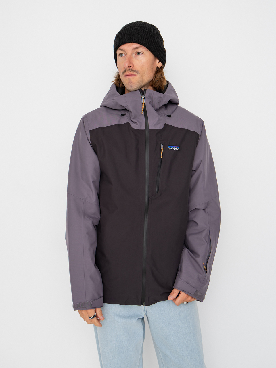 Herren Patagonia Insulated Powder Town Snowboard Jacke (may grey)