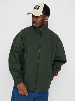 The North Face Jacket Red Box Nylon Fleece Lined (bottle green)