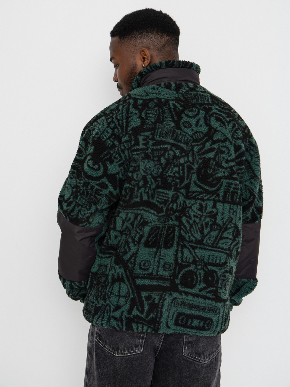 Herren Iriedaily Fleece Jacke Flawless (green black)