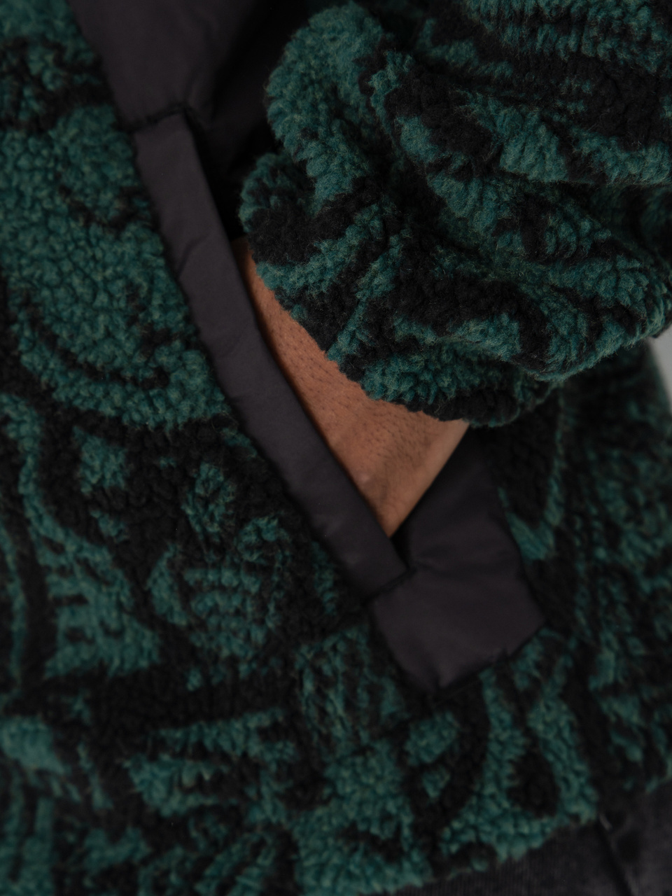 Herren Iriedaily Fleece Jacke Flawless (green black)