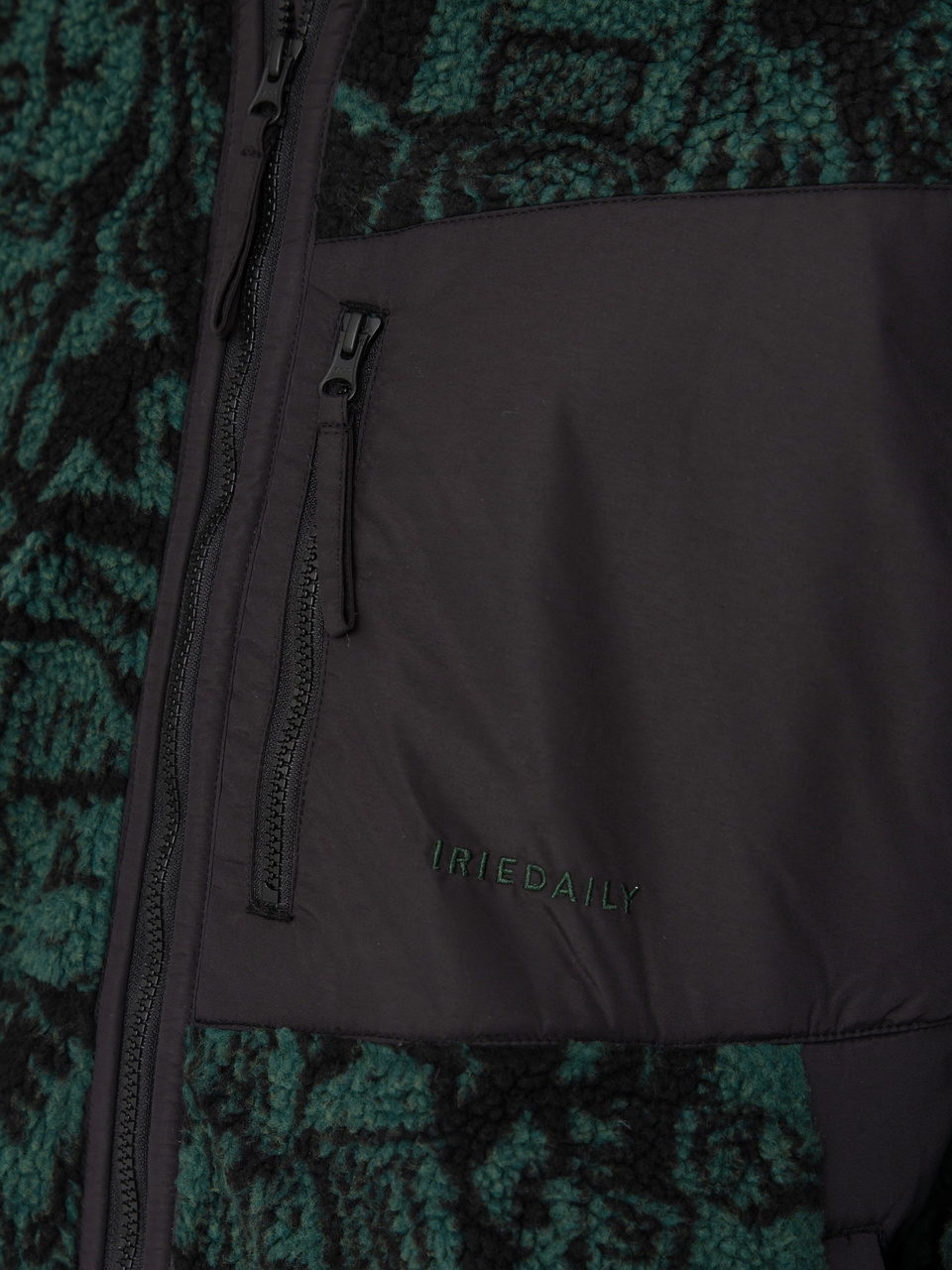 Herren Iriedaily Fleece Jacke Flawless (green black)
