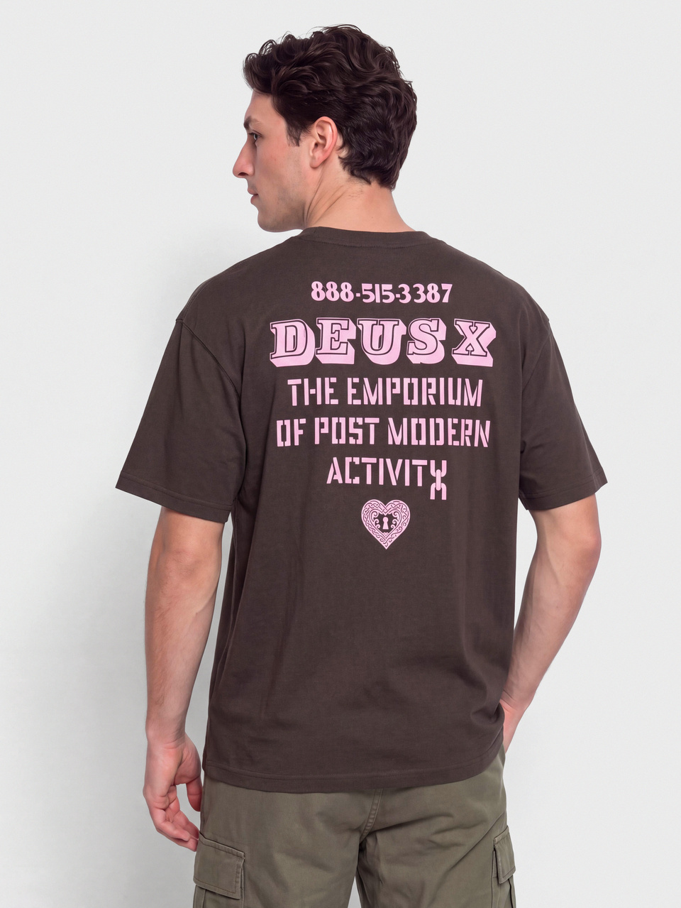 Deus Ex Machina Upstairs T-Shirt (anthracite grey)