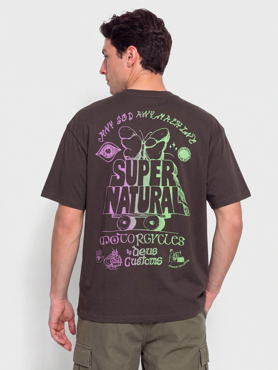 Deus Ex Machina Temple Torque T-Shirt (anthracite grey)
