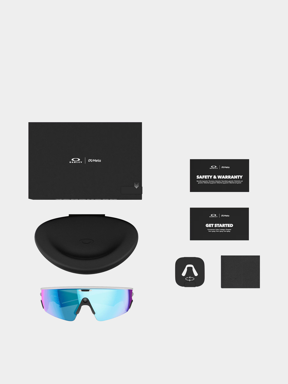 Oakley Sonnenbrille Meta AI Vanguard (white/prizm sapphire)