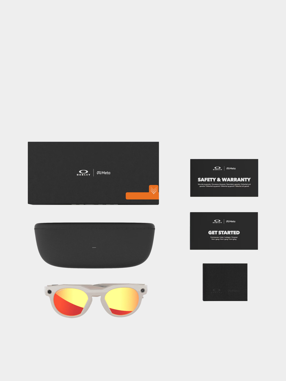 Oakley Sonnenbrille Meta AI HSTN (warm grey/prizm ruby)