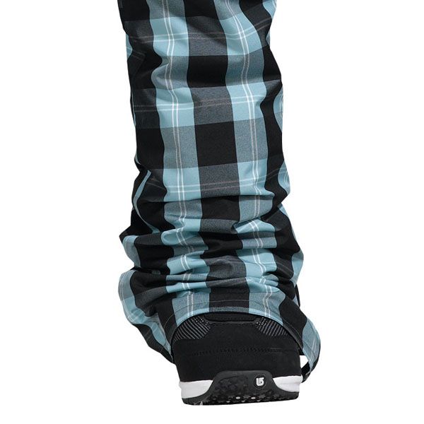 Womens Burton Snowboard Pants TWC Skinny (blotto grey siouxies plaid)