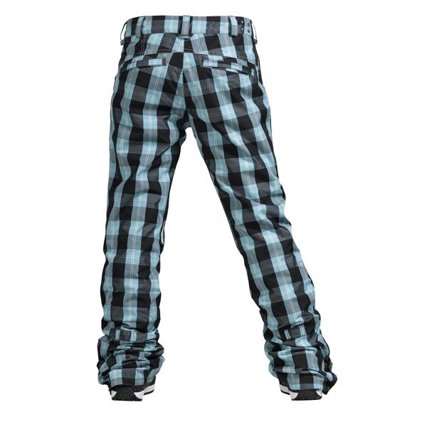 Womens Burton Snowboard Pants TWC Skinny (blotto grey siouxies plaid)