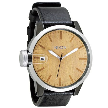 Nixon Watch Chronicle (all black/light wood)