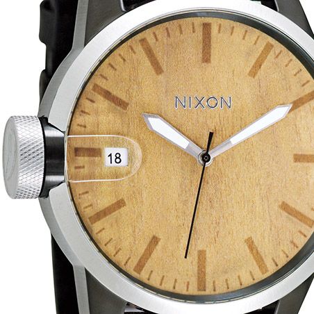 Nixon Watch Chronicle (all black/light wood)
