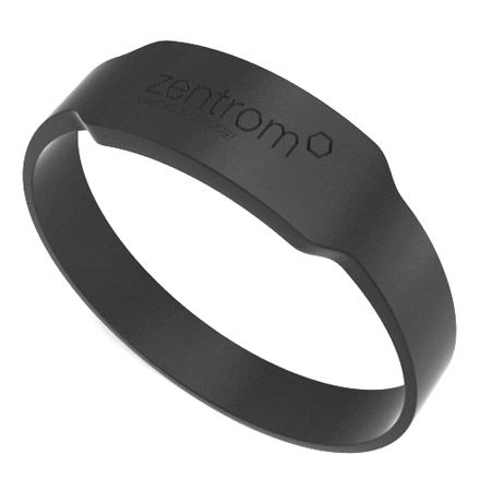 Zentrom wristband with hologram (charcoal)