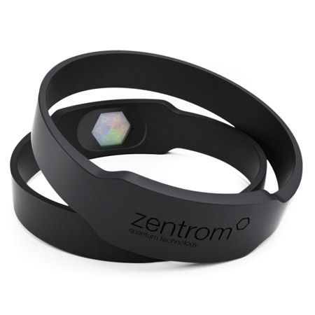 Zentrom wristband with hologram (charcoal)