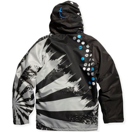 Mens Fox snowboard jacket FX- 360 Snow (black/blue) 