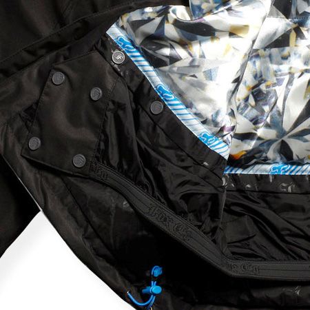 Mens Fox snowboard jacket FX- 360 Snow (black/blue) 