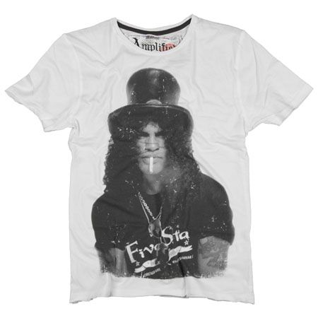 Amplified T-shirt Rolling Slash Saint is a Sinner (wht)