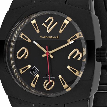 Vestal Watch Motorhead MTR024 (polished black/black/gold)