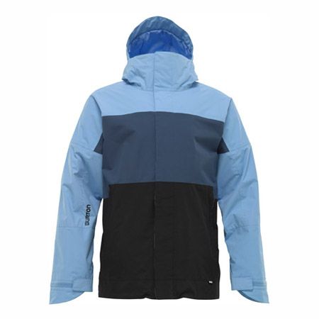 Mens Burton Snowboard Jacket Insulated Launch (blue 23 / team blue / true black)
