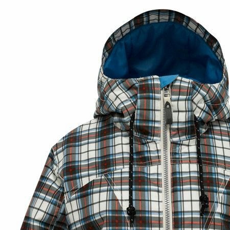 Plaid snowboarding outlet jacket