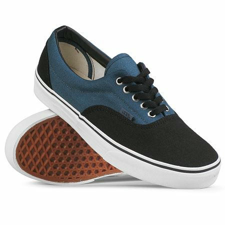 vans era black blue