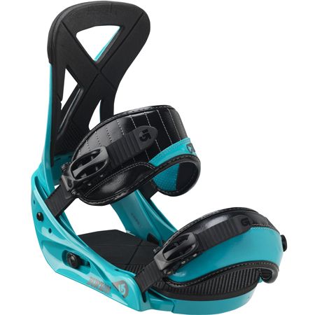 Mens Burton Custom Snowboard Bindings (teal)