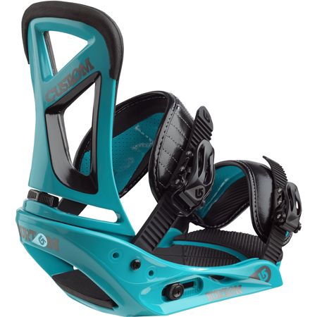 Mens Burton Custom Snowboard Bindings (teal)