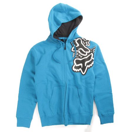 Fox hoodie Slapstick Zip Front Flece - blue (electric blue)