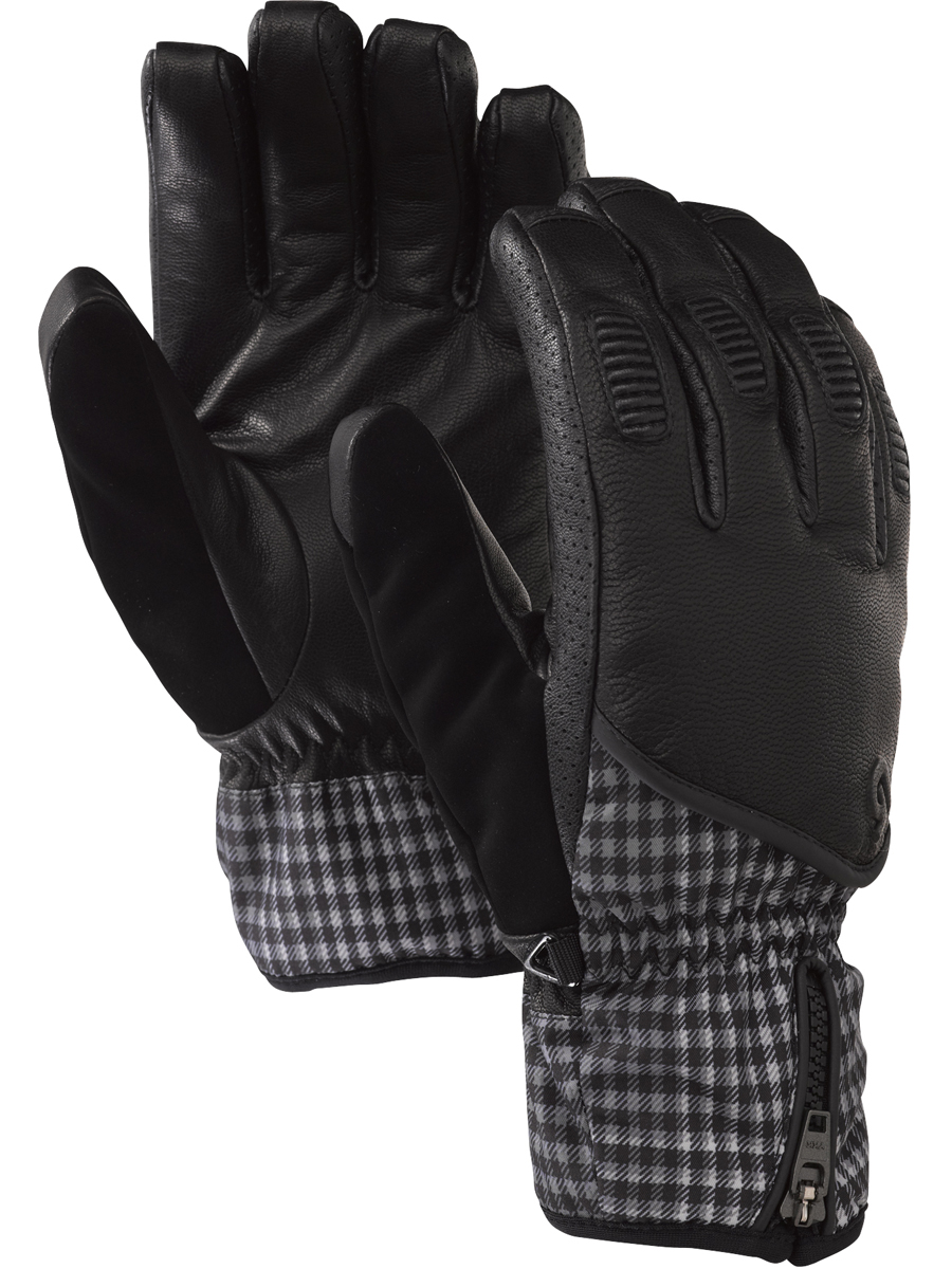 Burton R.P.M. Leather Glove (true black gingham)