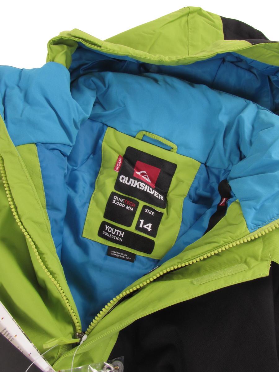 Mens Quiksilver KKMSJ134 Snowboard Jacket (dirty lime)