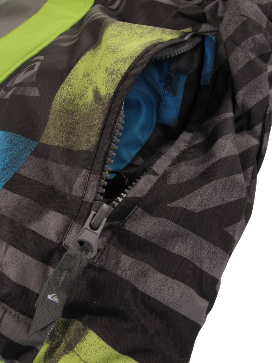 Mens Quiksilver KKMSJ134 Snowboard Jacket (dirty lime)